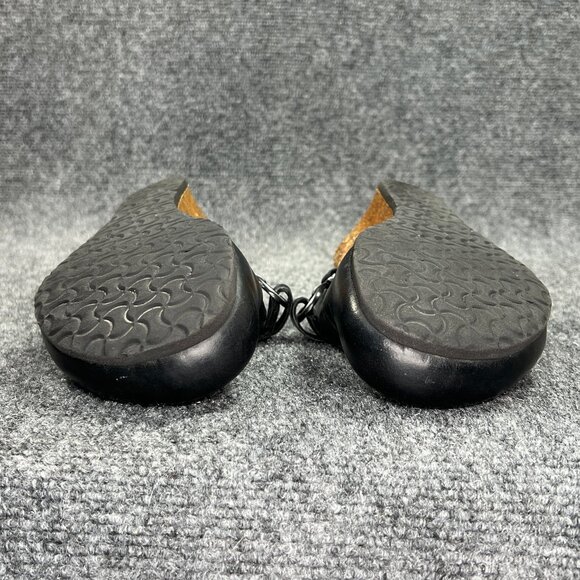 Papillio By Birkenstock Dana Wedge Clogs Women's 8 Black Leather Slip On Sandals - Picture 11 of 13